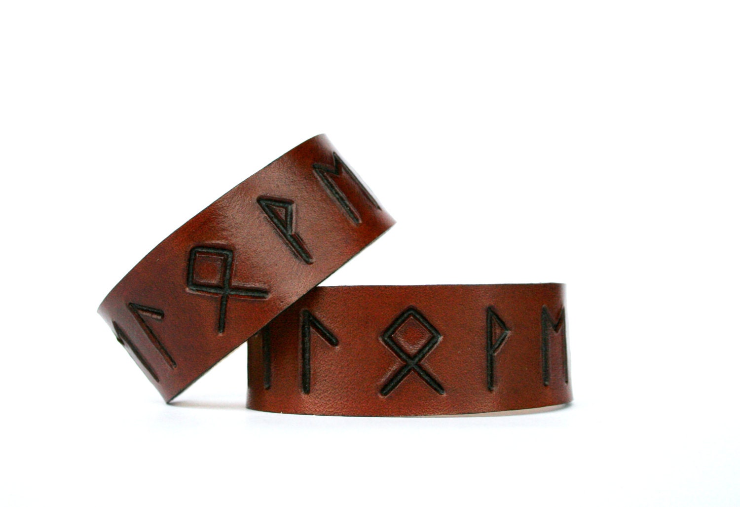 Rune Leather Cuff his & hers Beloved secret message wristband leather wrist cuff