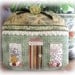 Key to My COTTAGE Pillow 9.5 x 9 inches House Home Decor Prim Primitive Handmade CharlotteStyle Folk Art