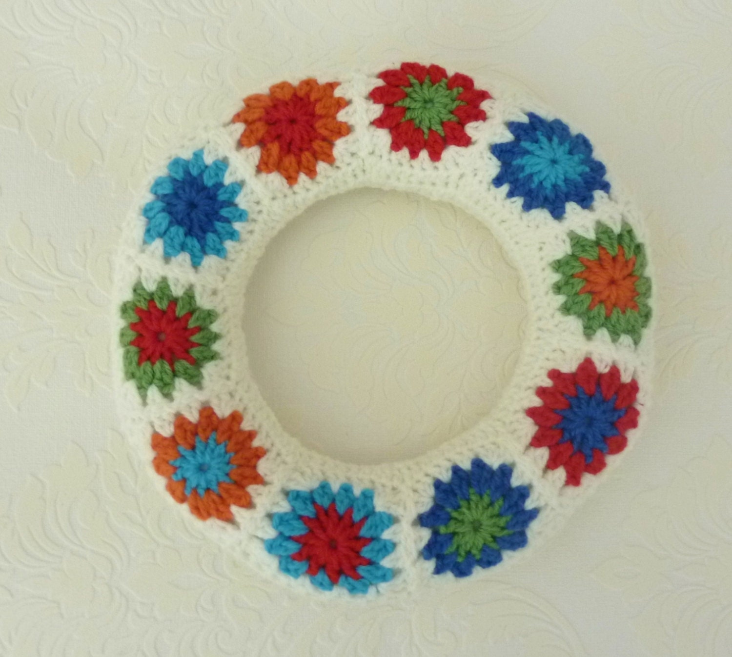 Crochet Wreath, Granny Square Wreath