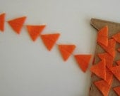 Orange Triangles Garland 5 1/2 feet (recycled)