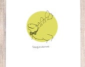 Friendly Dinosaur, Stegosaurus Print