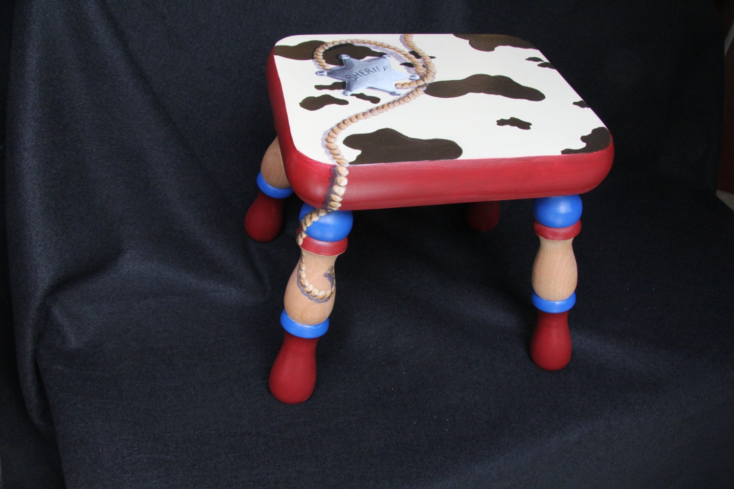 Custom designed footstool for Holly-1 of 2