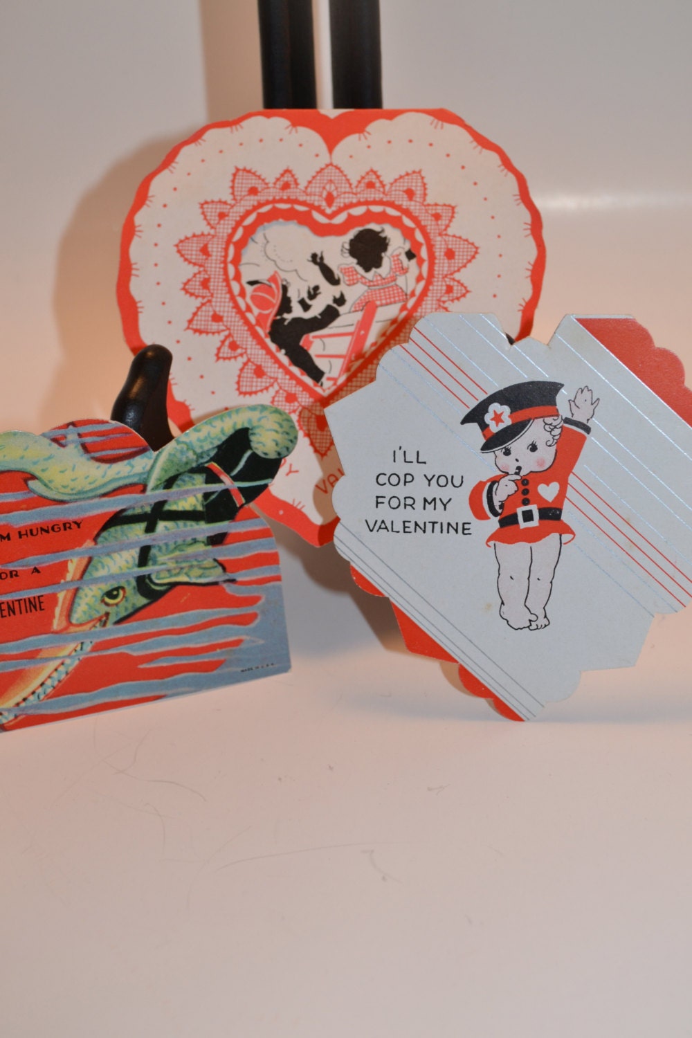 Valentines Cards lot of 3 scrap booking card making valentines day decor