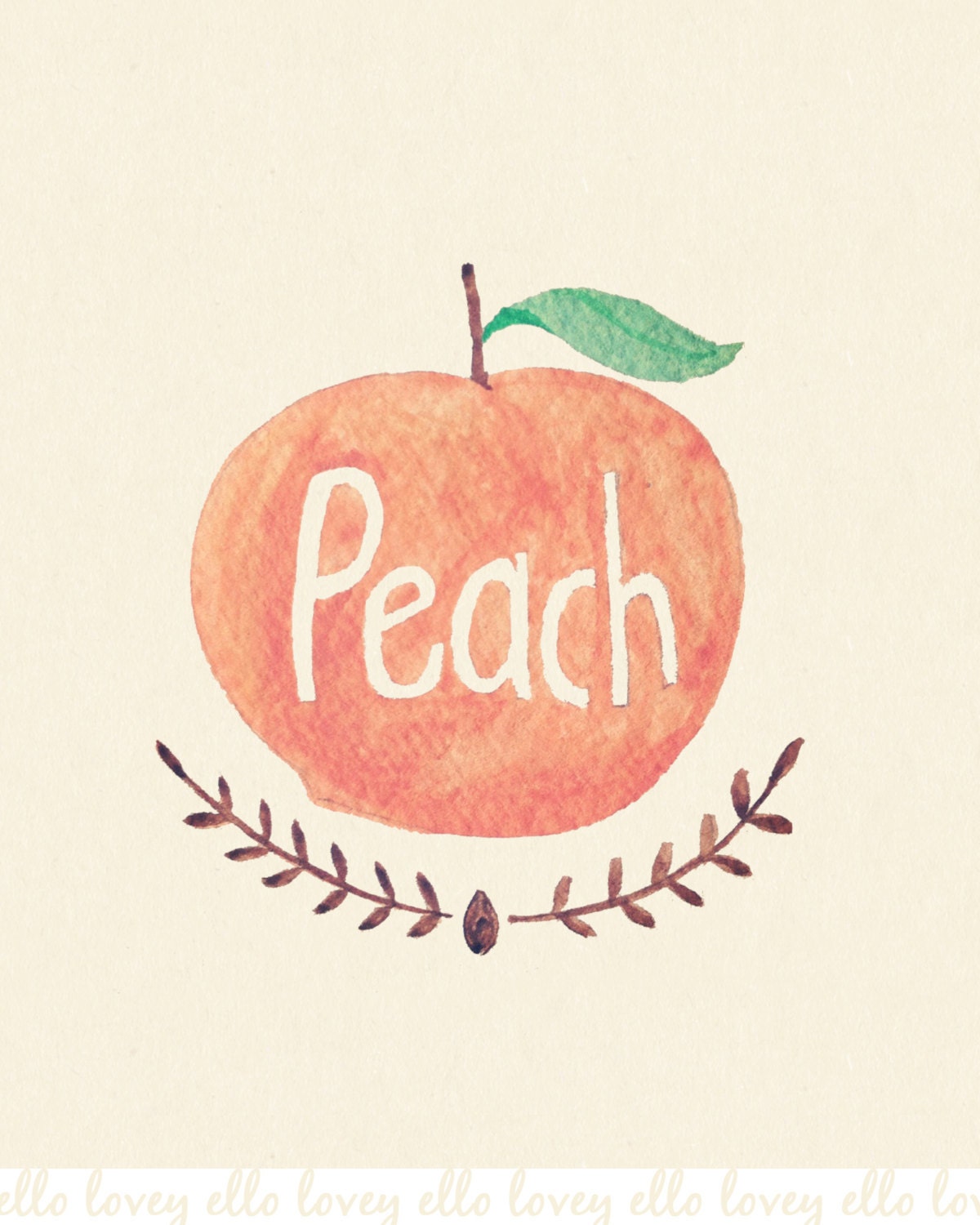 Peach - 8x10 Art Print