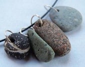 River Rock Necklace on an oxidized sterling silver chain