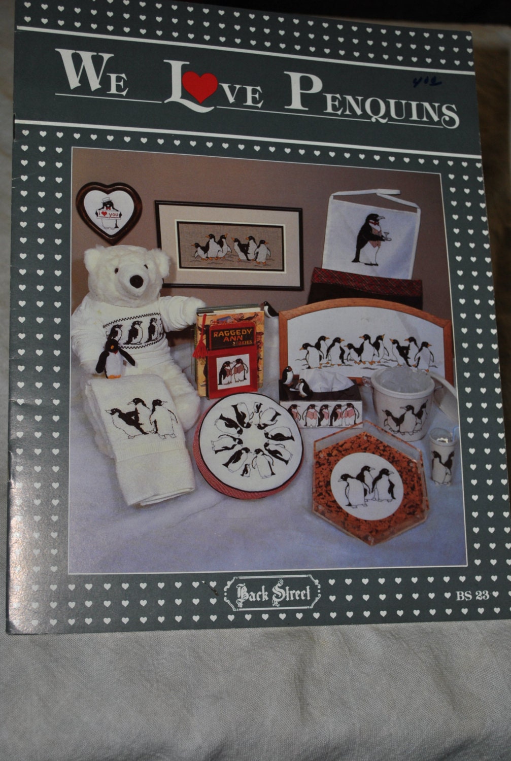 WE LOVE PENGUINS Cross Stitch Pattern Book - Back Street Designs
