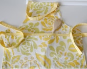 Yellow & Sage Children's Apron - READY TO SHIP