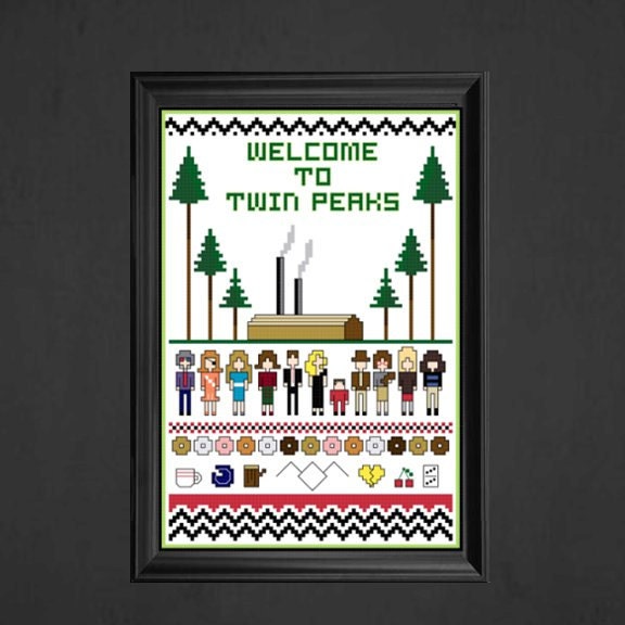 Twin Peaks Cross Stitch Pattern