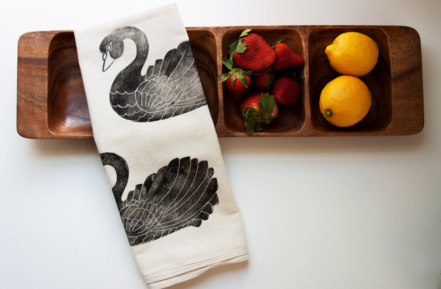 Black Swan Tea Towel, cotton