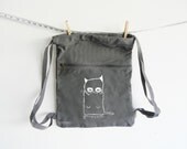 grumpy cat grey backpack