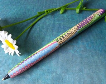 Polymer Clay Bic Pen, ink pen