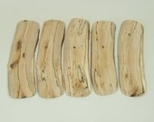 Natural Edged Wooden Spalted Oak Bookmark Blanks for Pyrography and Personalising.