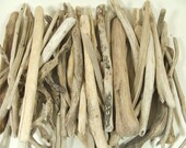 Bulk driftwood Box 50 large pieces 7 to 10 inches. drift wood for candle holders, driftwood mirrors, picture frames , wreaths, trees