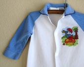 vintage smurf sleeper 6 months