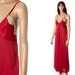 Vintage red nightgown size medium. Floor length long chemise
