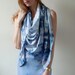 TIE DYE Bamboo Scarf. Hand Dyed Scarf. Pastel Shawl Scarf. Large scarf.