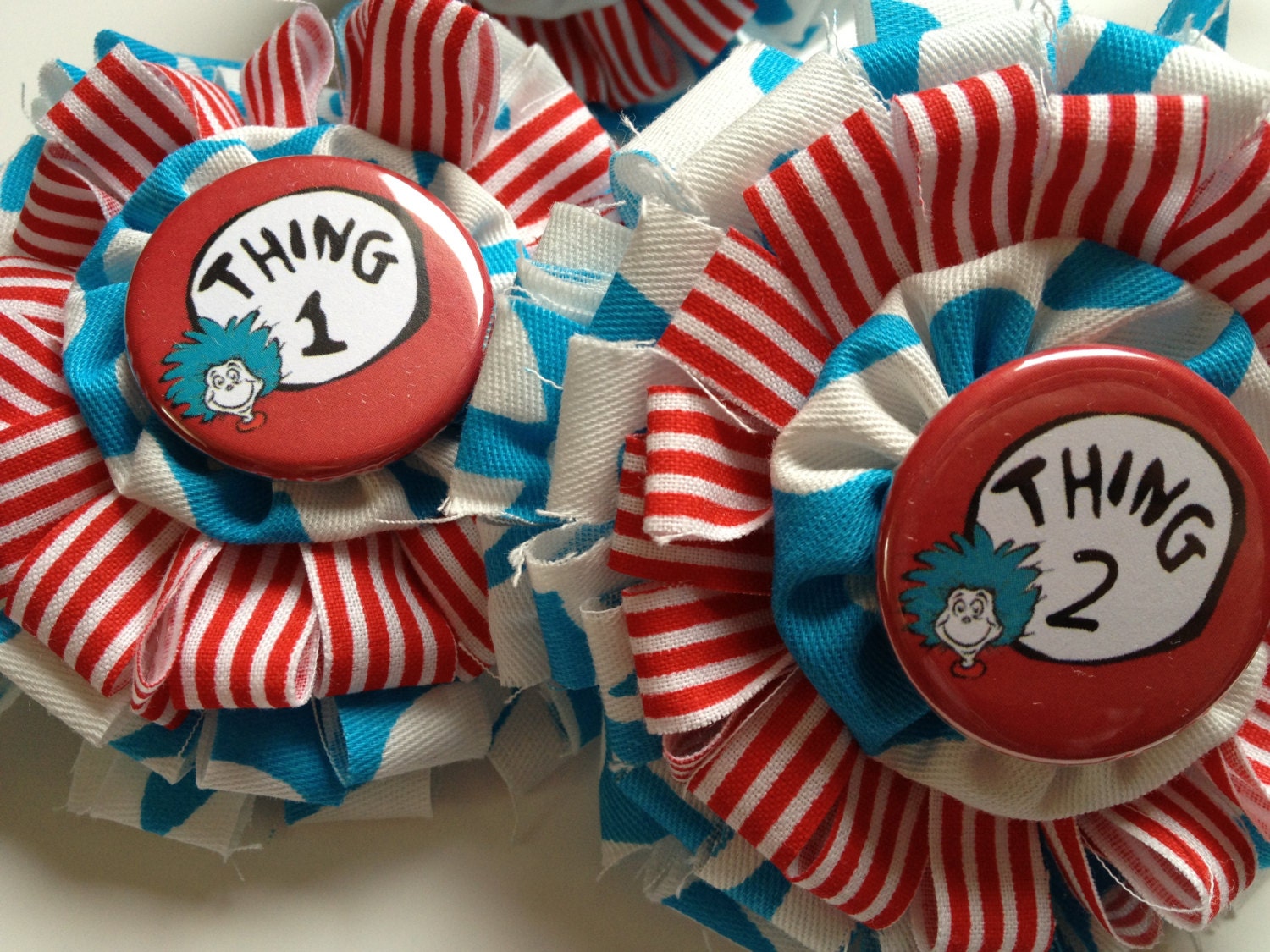 Dr. Seuss Thing One & Thing Two Barrettes