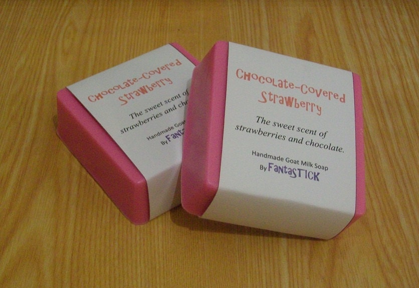 Chocolate Covered Strawberries Goat's Milk Soap
