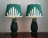 Emerald Pineapple Lamps