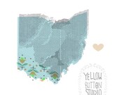 Ohio State Love 8 x 10 Print Wanderlust