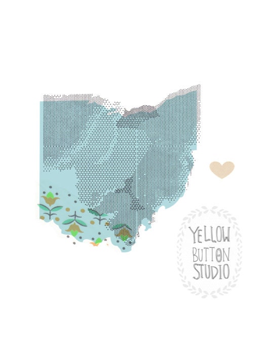 Ohio State Love 8 x 10 Print Wanderlust