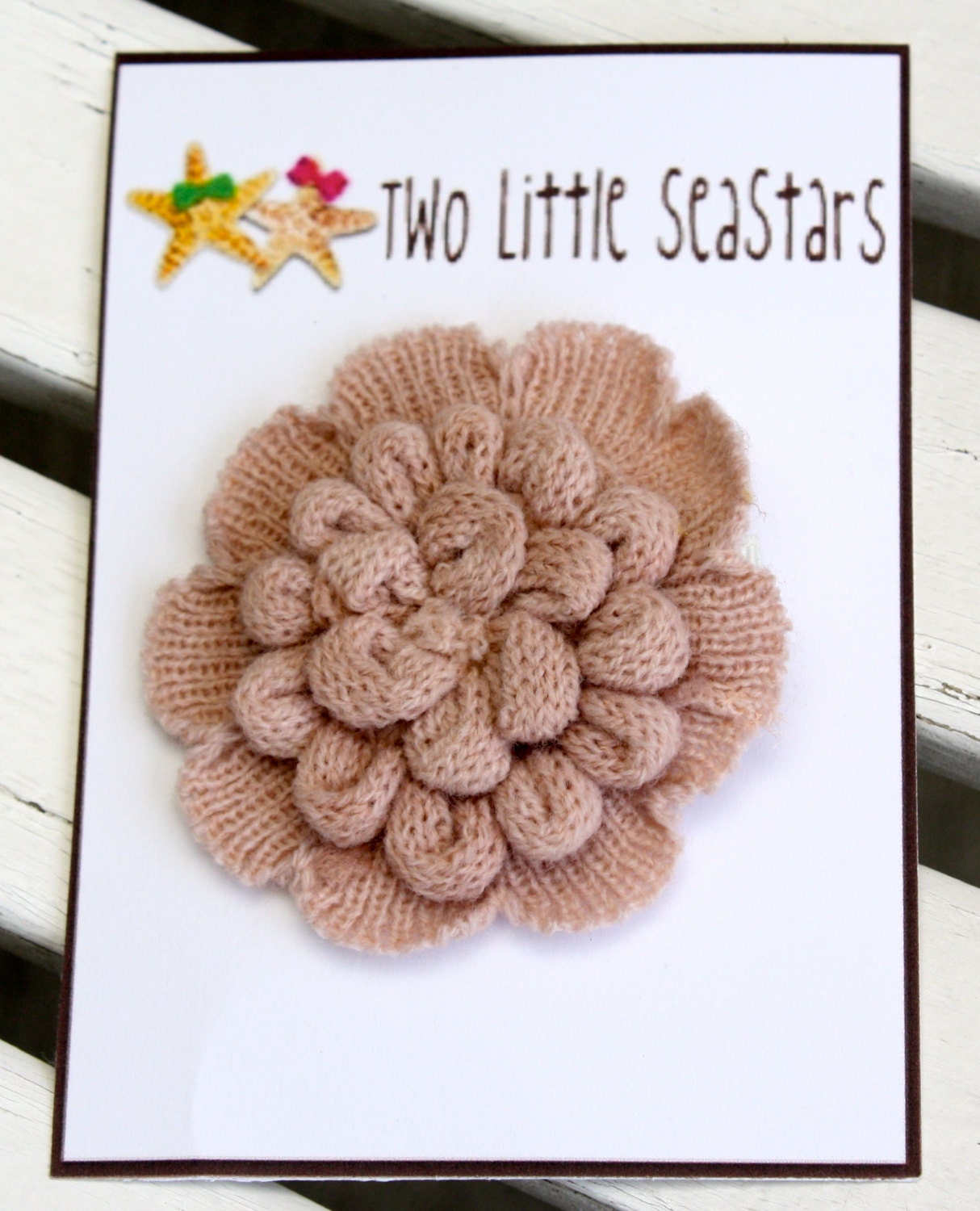 Baby hair clip - newborn hair clip - girl hair clip - adult hair clip - Pale pink shabby chic flower clip.