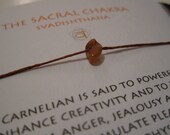 The Sacral Chakra Carnelian String Bracelet