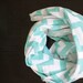Light Weight Blanket / Chevron Swaddler / Turquoise Chevron  / Newborn Swaddler / Chevron Photo Prop / Newborn Photo Prop / Chevron Blanket