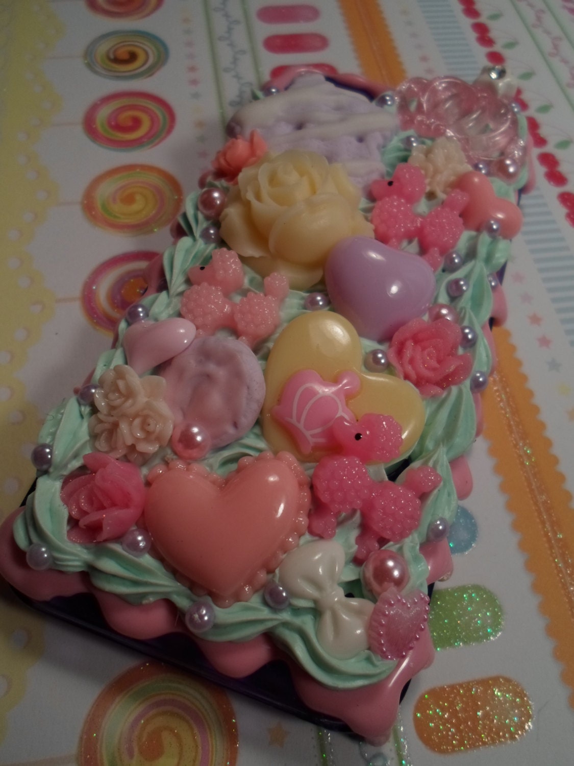 Princess Poodles Kawaii Decoden Deco Case for iPhone 5