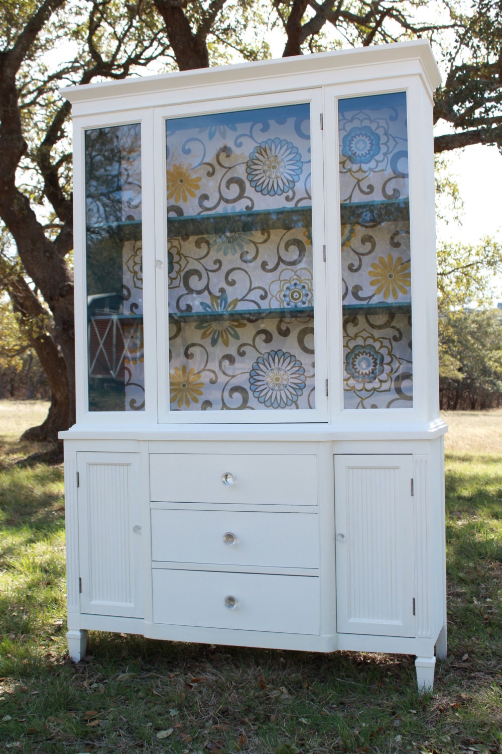 Modern Cottage Painted China Cabinet