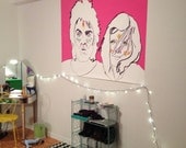 Paul and Linda McCartney Illustration Print