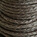12 Inches - Braided BOLO Leather Cord - 3mm  Dark BROWN 4 Ply Braid - Lead FREE Leather - 1 Foot / 12 Inches Wholesale Leather Cord
