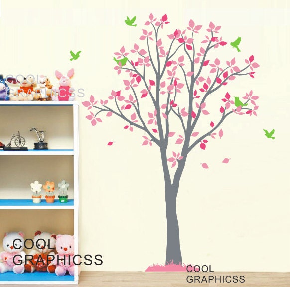 Adorable Spring tree - Vinyl Wall Decal Sticker Art, Mural,Wall Hanging
