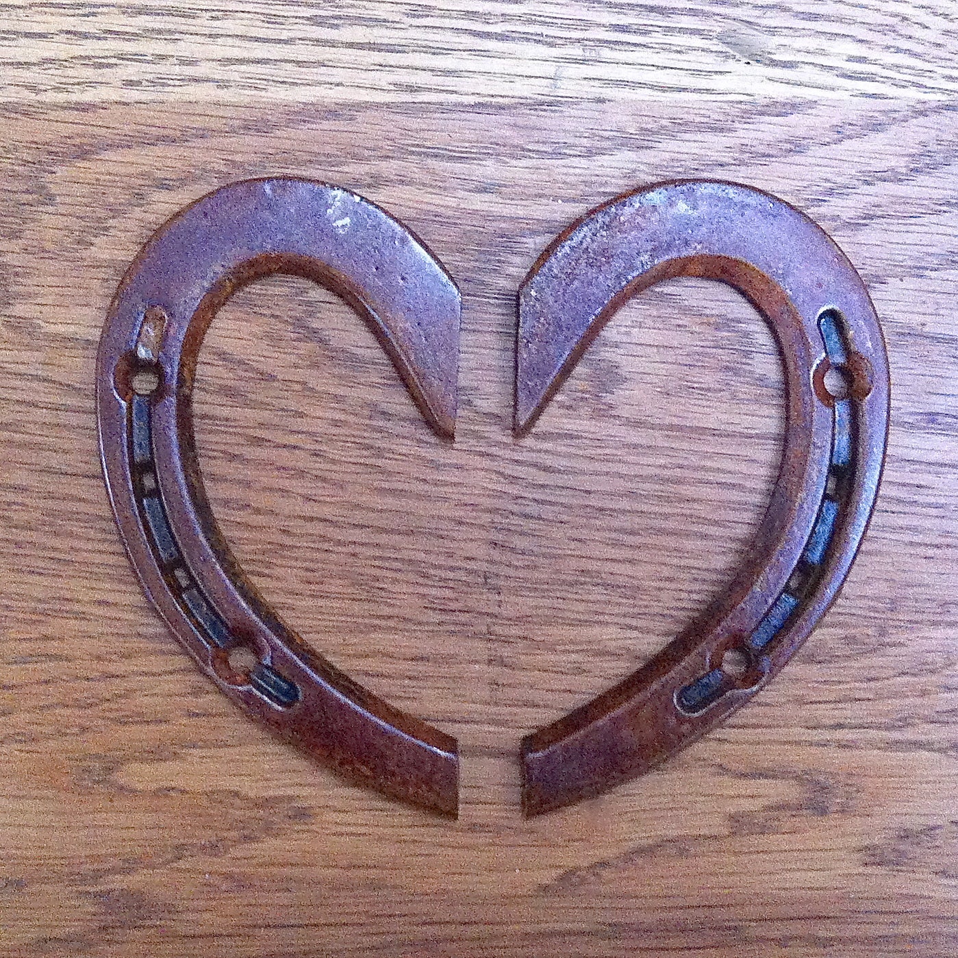 Horseshoe heart, country wedding ceremony for unity, used by bride and groom,  Made to Order