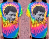 SLATE OR DIE Neon Tie Dye Skater Ac Slater Saved by the Bell Shirt