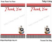 Instant Download Pirate Birthday Party Thank You Notes (5 x 7) Il_170x135