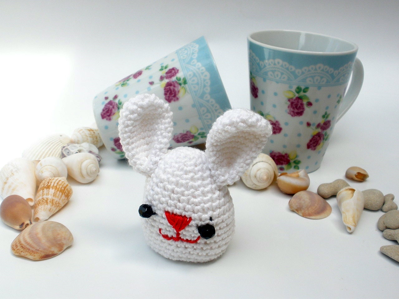 DIY Bunny Rabbit, Plushie PDF Tutorial, Hand Knit Bunny Toy