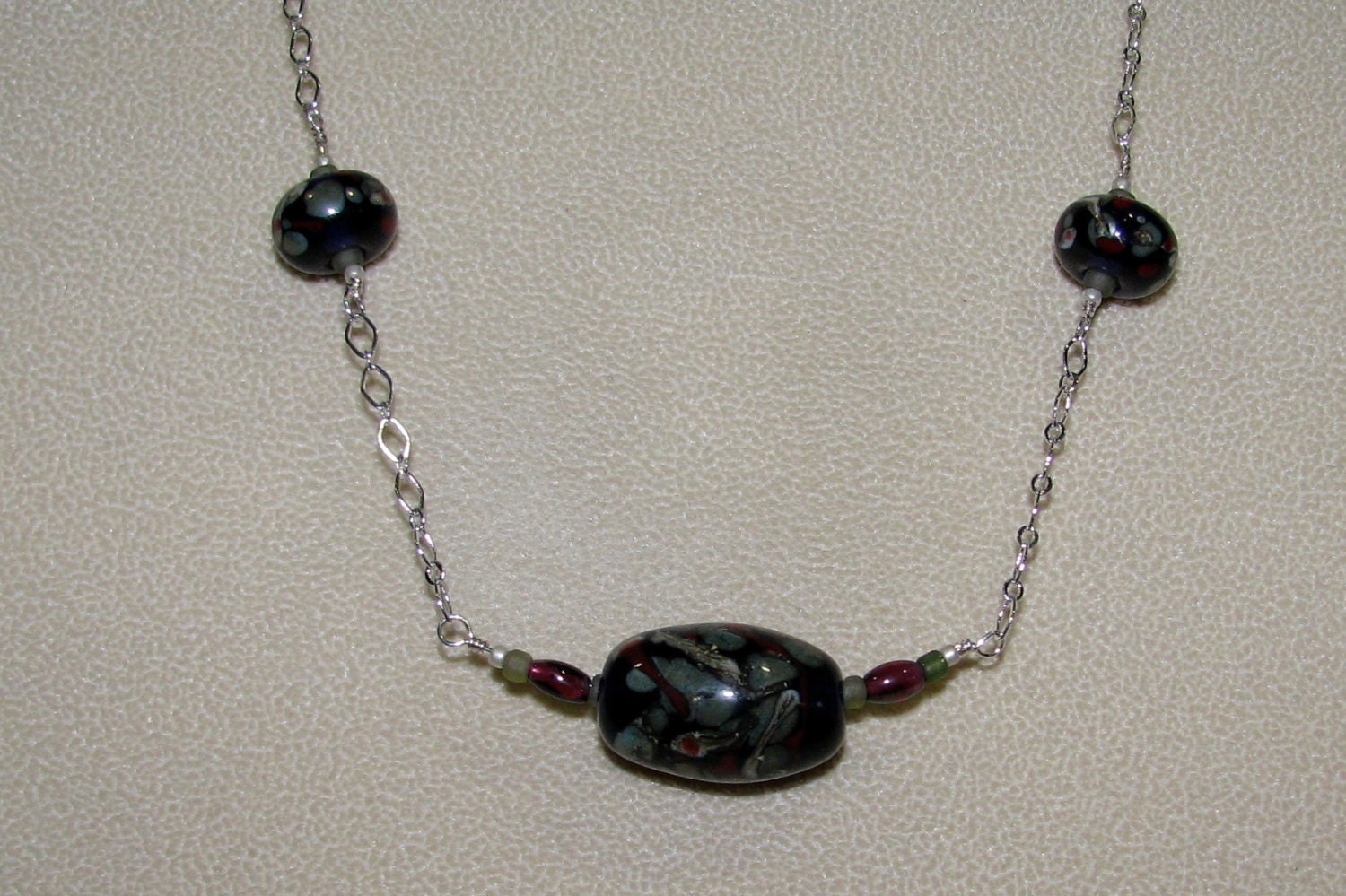Silver Chain and Beads