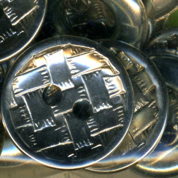 Set of 18 Vintage Silver Metal Buttons 5/8 inch 15mm Basketweave