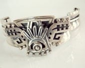 Vintage Alfredo Villasana Mexican Silver Bracelet