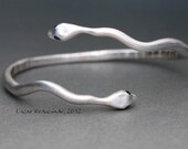 Soft Snake Bangle, in high quality Sterling Silver