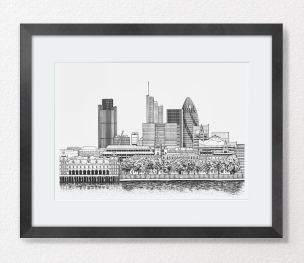 City of London, 2011 fine art print 11.8 x 8.2 "