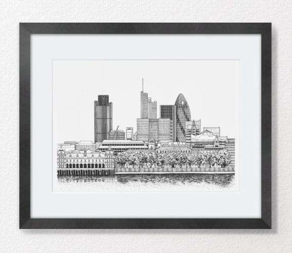 City of London, 2011 fine art print 11.8 x 8.2 "