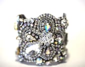 Glamorous Swarovski Crystal Cuff Ready to Ship