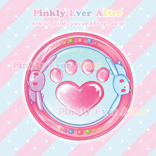 Baby Kitty Heart Paw Charm