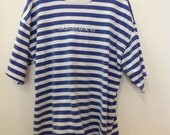 Vtg Stripe Guess unisex T