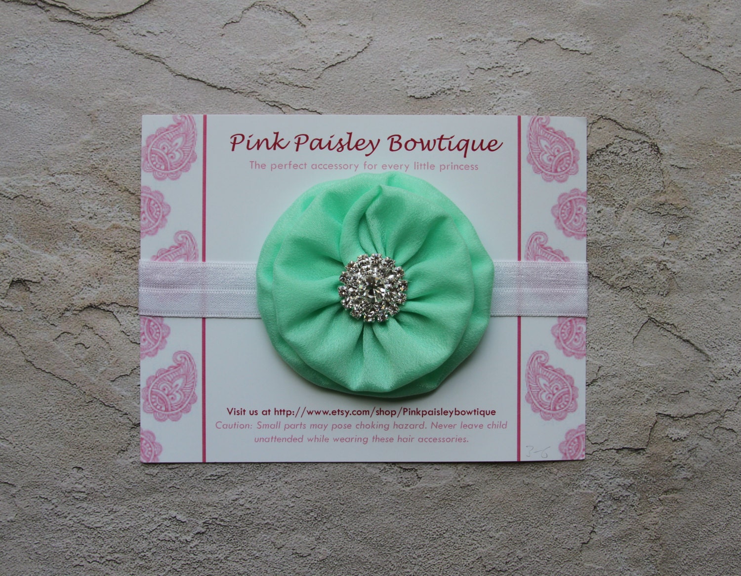 Aqua Baby Headband - Baby girl Headband - All Sizes - Newborn Photo Prop - Baby Hair Bows - Baby Hair accessories
