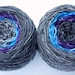 Gradient Worsted Yarn - Hand Dyed Superwash Merino Wool in Gray Dawn Colorway