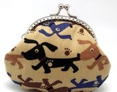 Lovely dogs - Small clutch / Coin purse (S-099)