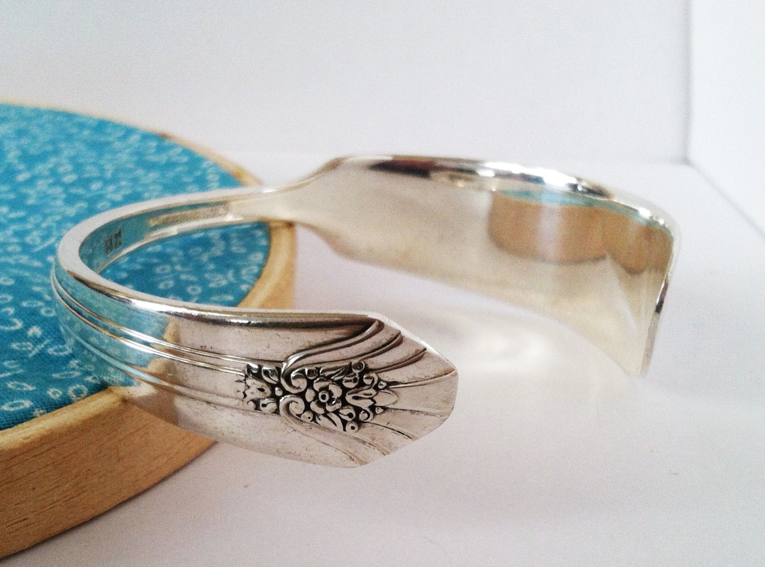 Spoon CUFF Bracelet, Imperial 1939, Recycled Spoon Jewelry Bracelet